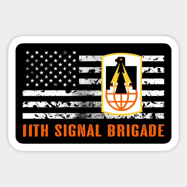 11th Signal Brigade Sticker by Jared S Davies